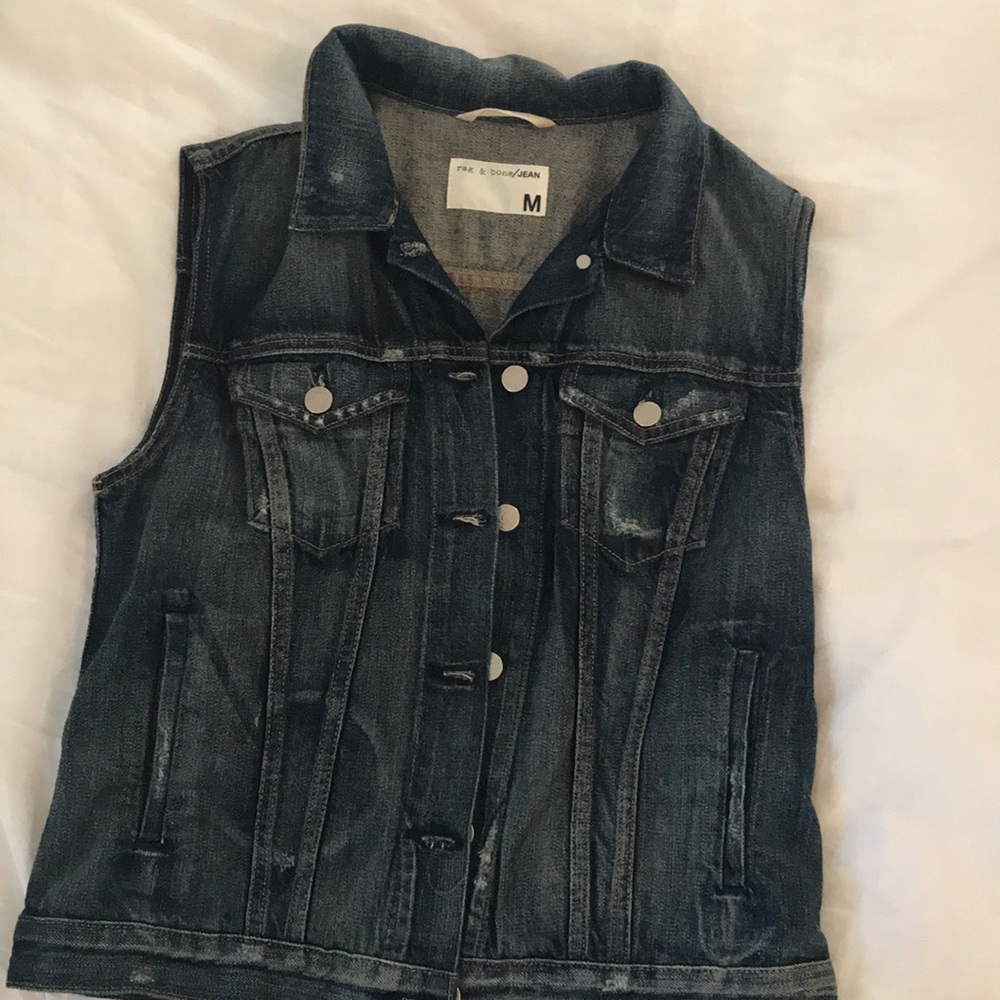 Rag & Bone sleeveless denim vest